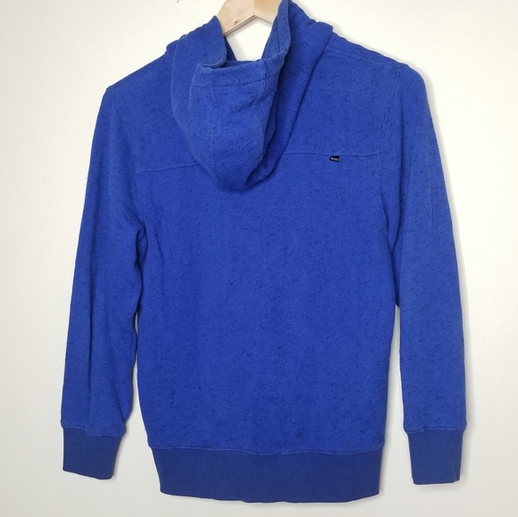 Hurley Kids Full Zip Up Blue Hoodie Sz L - Picture 3 of 8